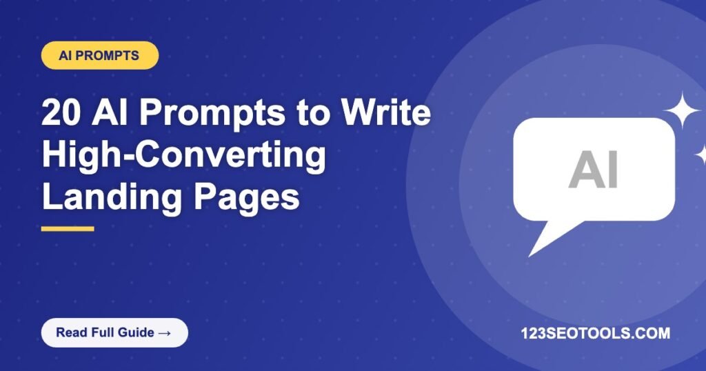 20 AI Prompts to Write High-Converting Landing Pages