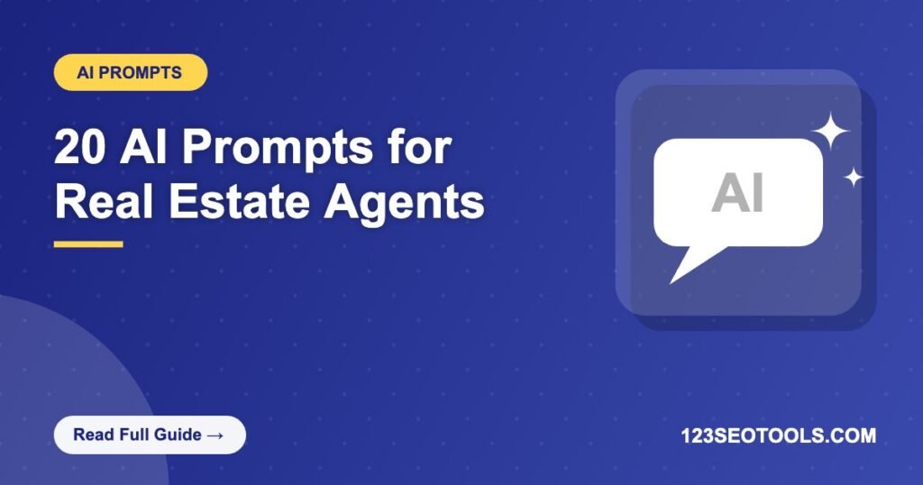 20 AI Prompts for Real Estate Agents