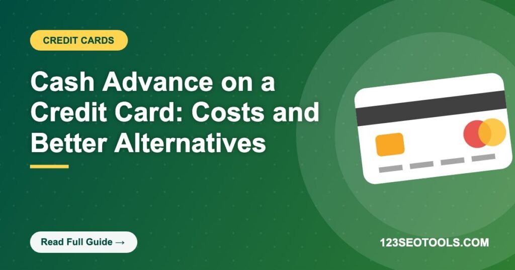 Cash Advance on a Credit Card: Costs and Better Alternatives