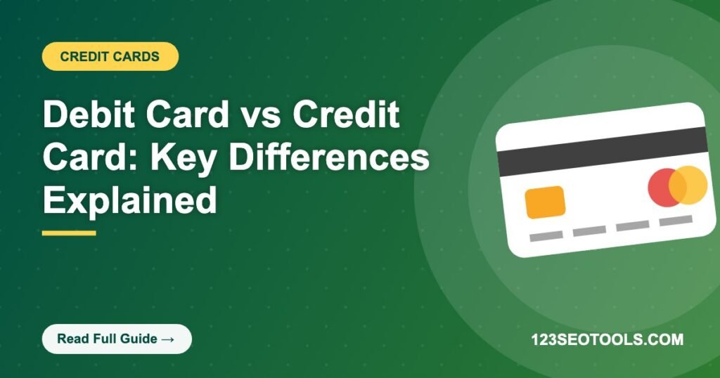 Debit Card vs Credit Card: Key Differences Explained