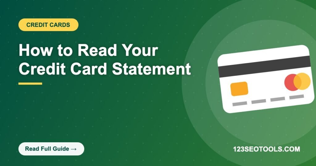 How to Read Your Credit Card Statement