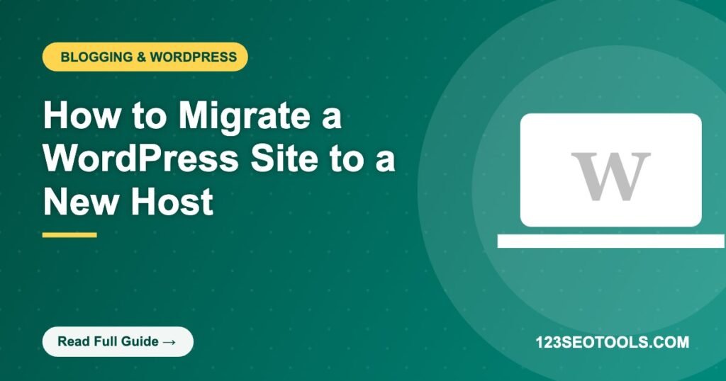 How to Migrate a WordPress Site to a New Host How to Migrate a WordPress Site to a New Host